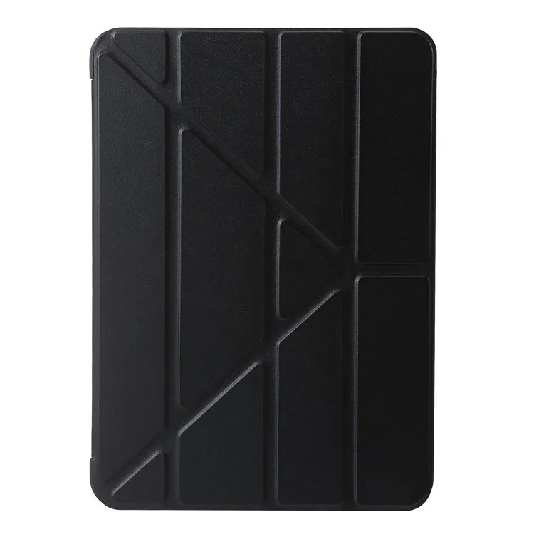 For iPad Air 13 (2024) Case Origami Stand PU Leather+Silicone Tablet Cover with Auto Sleep / Wake
