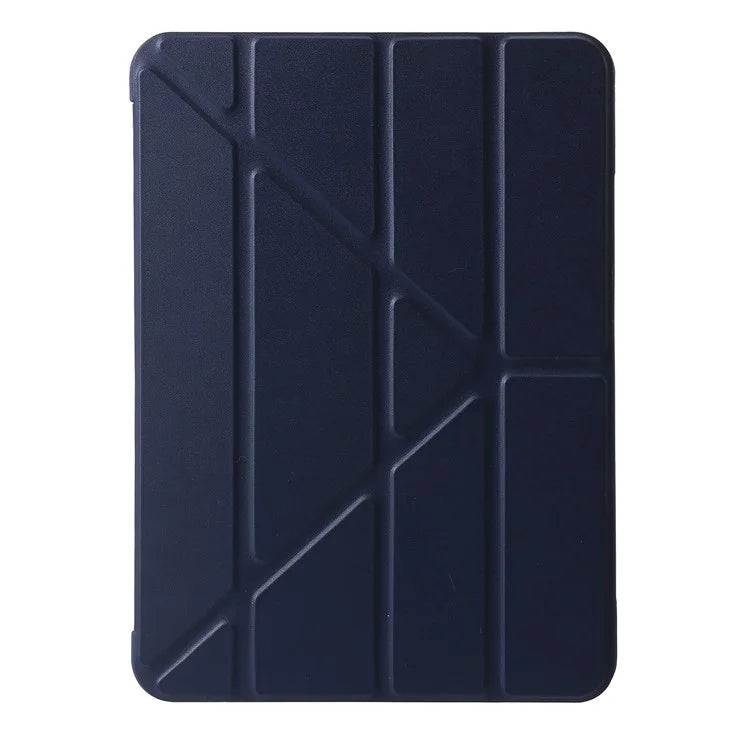 For iPad Air 13 (2024) Case Origami Stand PU Leather+Silicone Tablet Cover with Auto Sleep / Wake