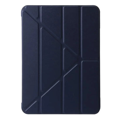 For iPad Air 13 (2024) Case Origami Stand PU Leather+Silicone Tablet Cover with Auto Sleep / Wake