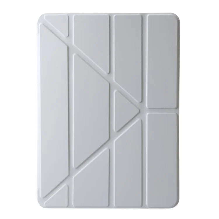 For iPad Air 13 (2024) Case Origami Stand PU Leather+Silicone Tablet Cover with Auto Sleep  /  Wake