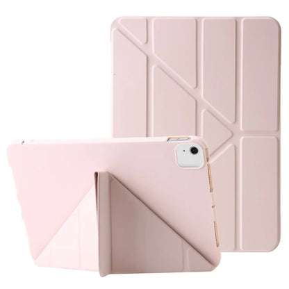For iPad Air 13 (2024) Case Origami Stand PU Leather+Silicone Tablet Cover with Auto Sleep  /  Wake