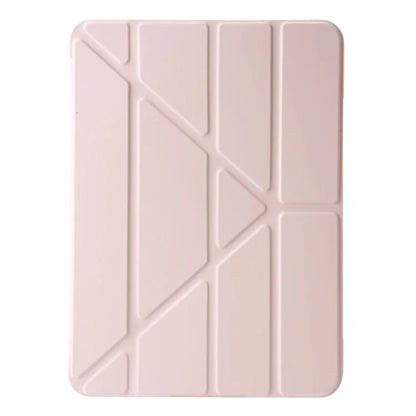 For iPad Air 13 (2024) Case Origami Stand PU Leather+Silicone Tablet Cover with Auto Sleep  /  Wake
