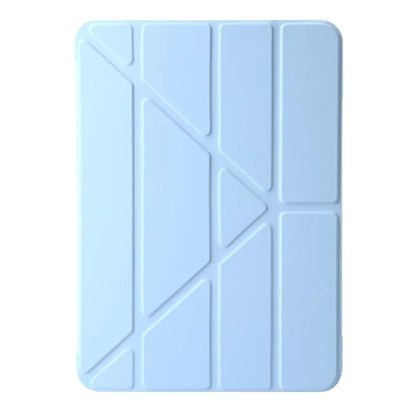For iPad Air 13 (2024) Case Origami Stand PU Leather+Silicone Tablet Cover with Auto Sleep  /  Wake