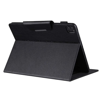For iPad Pro 11 (2024) Case Adjustable Stand PU Leather Tablet Cover with Auto Wake  /  Sleep