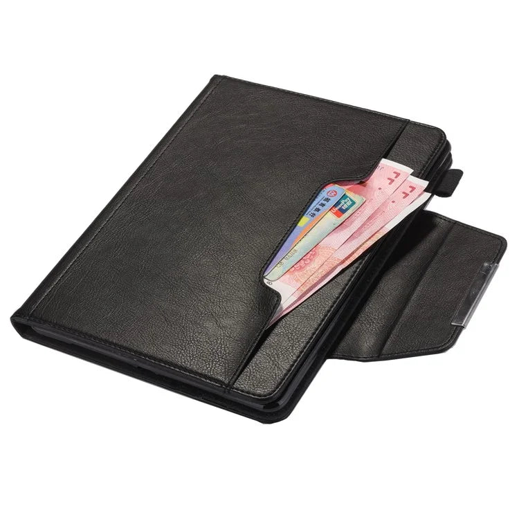 For iPad Pro 11 (2024) Case Adjustable Stand PU Leather Tablet Cover with Auto Wake  /  Sleep