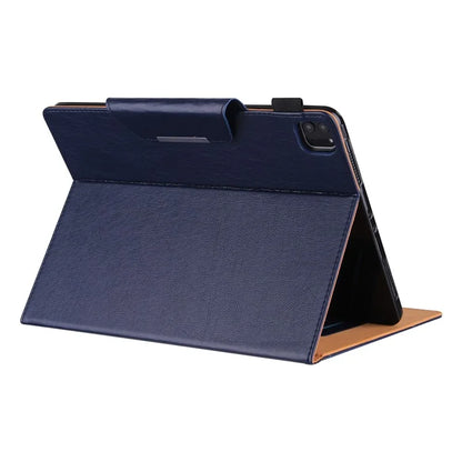 For iPad Pro 11 (2024) Case Adjustable Stand PU Leather Tablet Cover with Auto Wake  /  Sleep