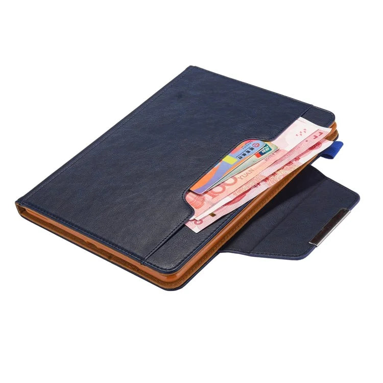 For iPad Pro 11 (2024) Case Adjustable Stand PU Leather Tablet Cover with Auto Wake  /  Sleep
