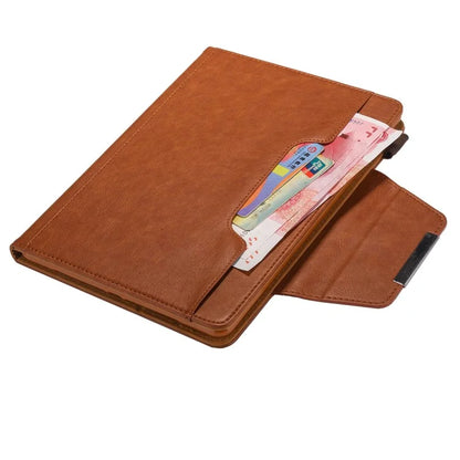 For iPad Pro 11 (2024) Case Adjustable Stand PU Leather Tablet Cover with Auto Wake  /  Sleep