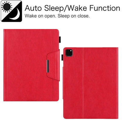 For iPad Pro 11 (2024) Case Adjustable Stand PU Leather Tablet Cover with Auto Wake  /  Sleep