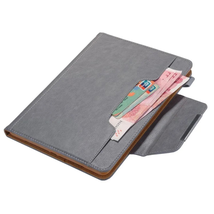 For iPad Pro 11 (2024) Case Adjustable Stand PU Leather Tablet Cover with Auto Wake  /  Sleep