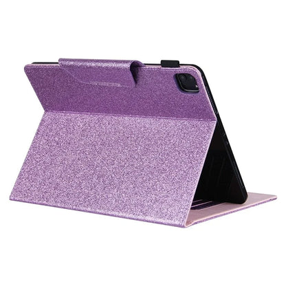For iPad Pro 11 (2024) Case Adjustable Stand PU Leather Tablet Cover with Auto Wake  /  Sleep