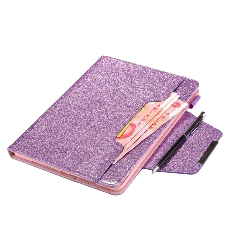 For iPad Pro 11 (2024) Case Adjustable Stand PU Leather Tablet Cover with Auto Wake  /  Sleep