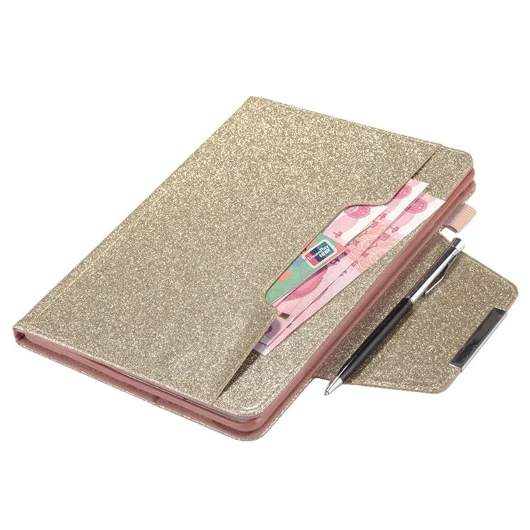 For iPad Pro 11 (2024) Case Adjustable Stand PU Leather Tablet Cover with Auto Wake  /  Sleep
