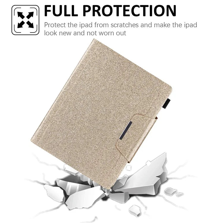 For iPad Pro 11 (2024) Case Adjustable Stand PU Leather Tablet Cover with Auto Wake  /  Sleep