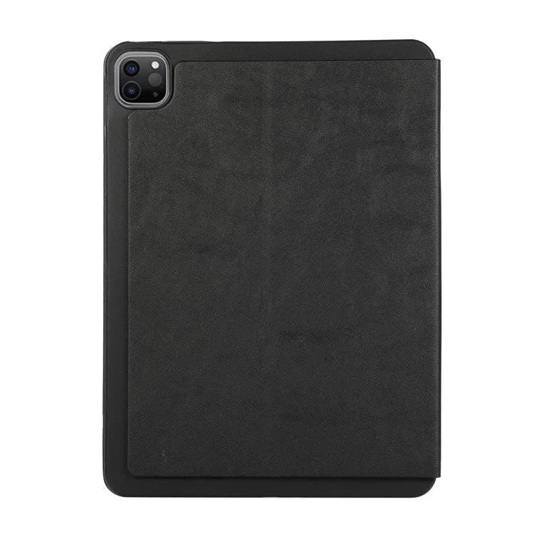For iPad Pro 11 (2024) Case Folding Stand PU Leather + TPU Tablet Cover