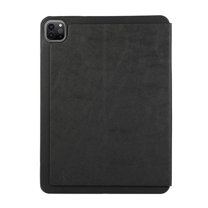 For iPad Pro 11 (2024) Case Folding Stand PU Leather + TPU Tablet Cover
