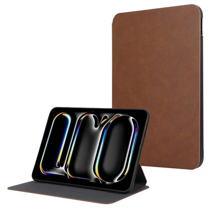 For iPad Pro 11 (2024) Case Folding Stand PU Leather + TPU Tablet Cover