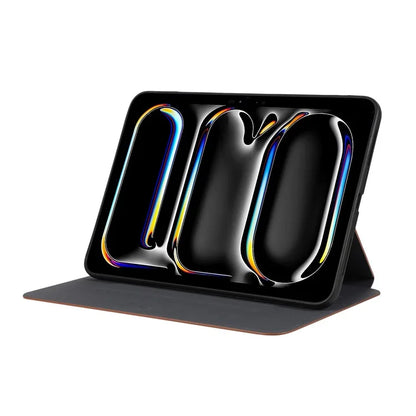 For iPad Pro 11 (2024) Case Folding Stand PU Leather + TPU Tablet Cover