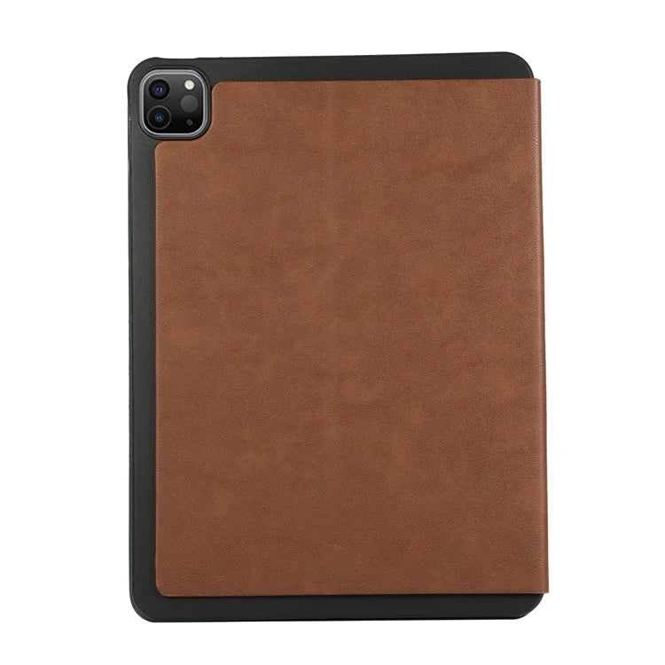 For iPad Pro 11 (2024) Case Folding Stand PU Leather + TPU Tablet Cover