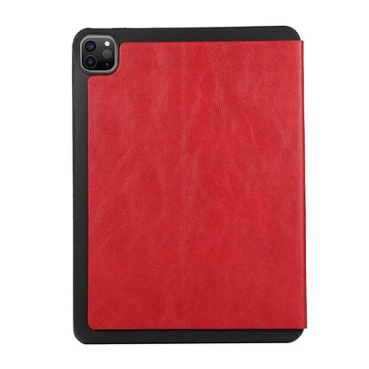 For iPad Pro 11 (2024) Case Folding Stand PU Leather + TPU Tablet Cover