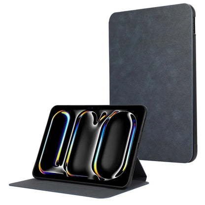 For iPad Pro 11 (2024) Case Folding Stand PU Leather + TPU Tablet Cover