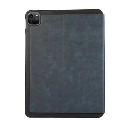 For iPad Pro 11 (2024) Case Folding Stand PU Leather + TPU Tablet Cover