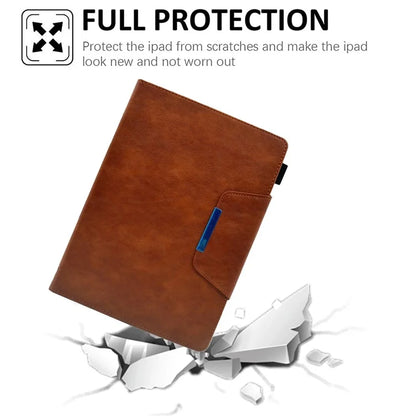For iPad Pro 11 (2024) Case Magnetic Clasp PU Leather Smart Tablet Cover
