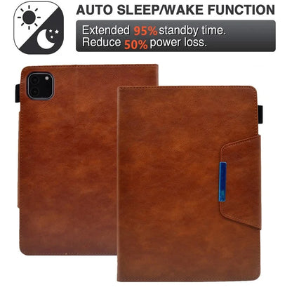 For iPad Pro 11 (2024) Case Magnetic Clasp PU Leather Smart Tablet Cover
