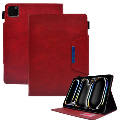 For iPad Pro 11 (2024) Case Magnetic Clasp PU Leather Smart Tablet Cover