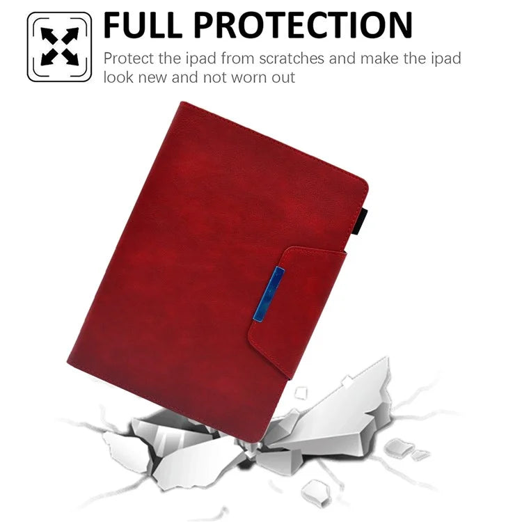 For iPad Pro 11 (2024) Case Magnetic Clasp PU Leather Smart Tablet Cover