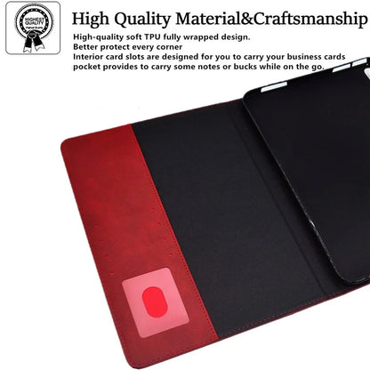 For iPad Pro 11 (2024) Case Magnetic Clasp PU Leather Smart Tablet Cover
