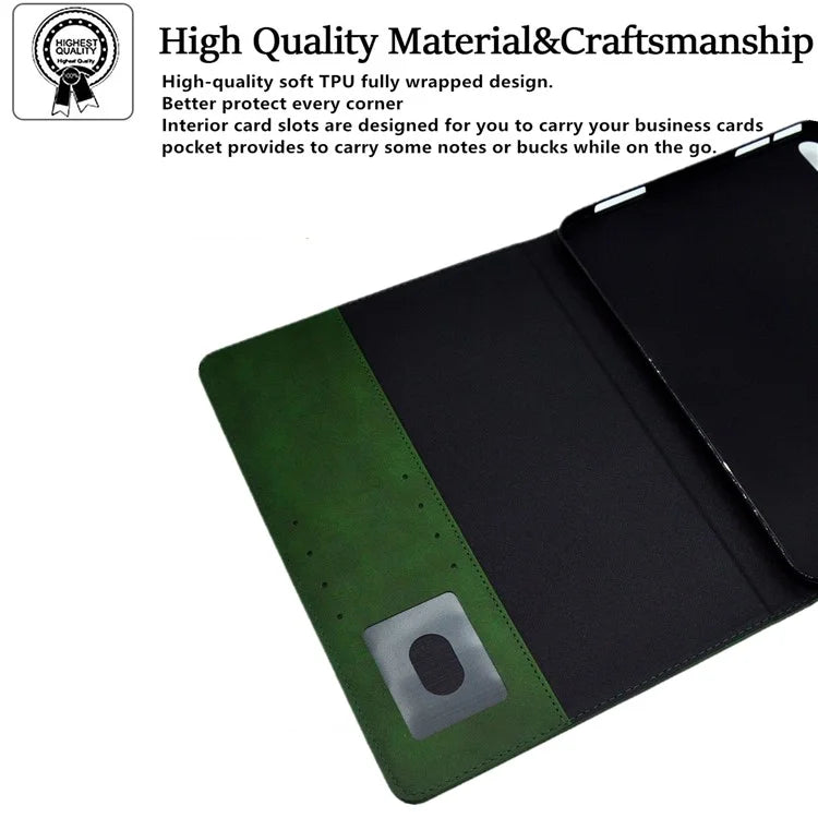 For iPad Pro 11 (2024) Case Magnetic Clasp PU Leather Smart Tablet Cover