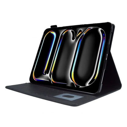 For iPad Pro 11 (2024) Case Magnetic Clasp PU Leather Smart Tablet Cover