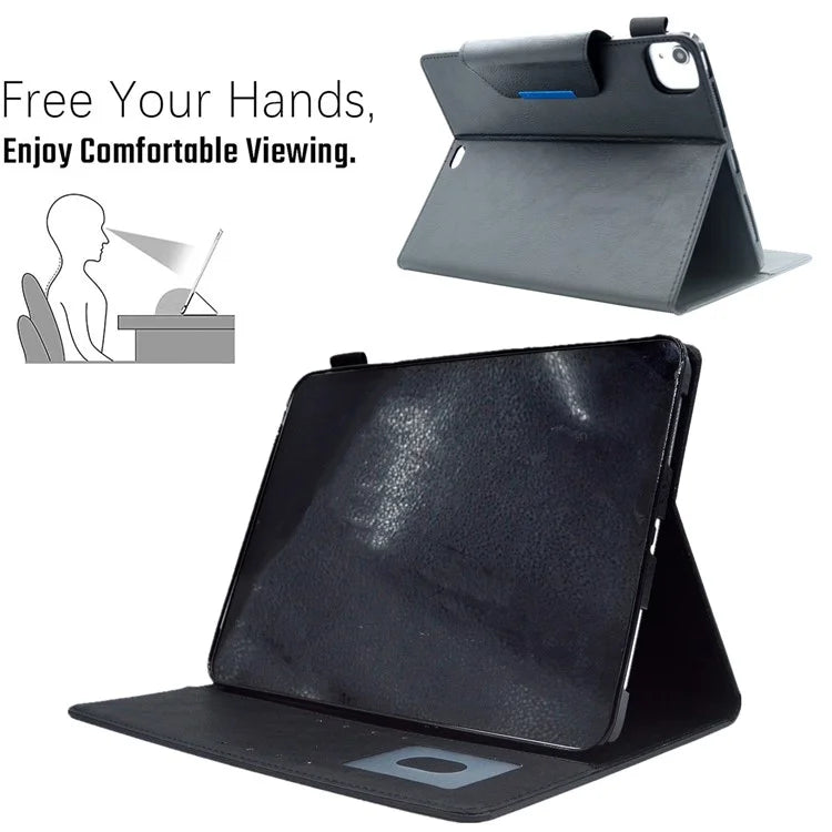 For iPad Pro 11 (2024) Case Magnetic Clasp PU Leather Smart Tablet Cover