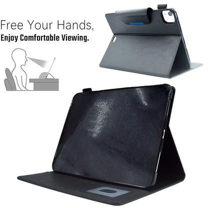 For iPad Pro 11 (2024) Case Magnetic Clasp PU Leather Smart Tablet Cover