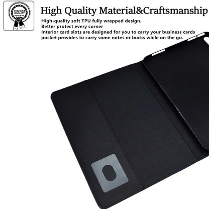 For iPad Pro 11 (2024) Case Magnetic Clasp PU Leather Smart Tablet Cover