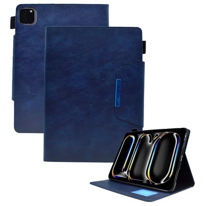 For iPad Pro 11 (2024) Case Magnetic Clasp PU Leather Smart Tablet Cover