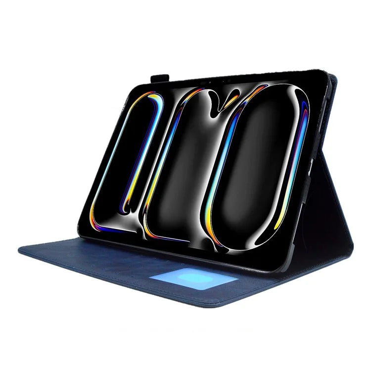 For iPad Pro 11 (2024) Case Magnetic Clasp PU Leather Smart Tablet Cover