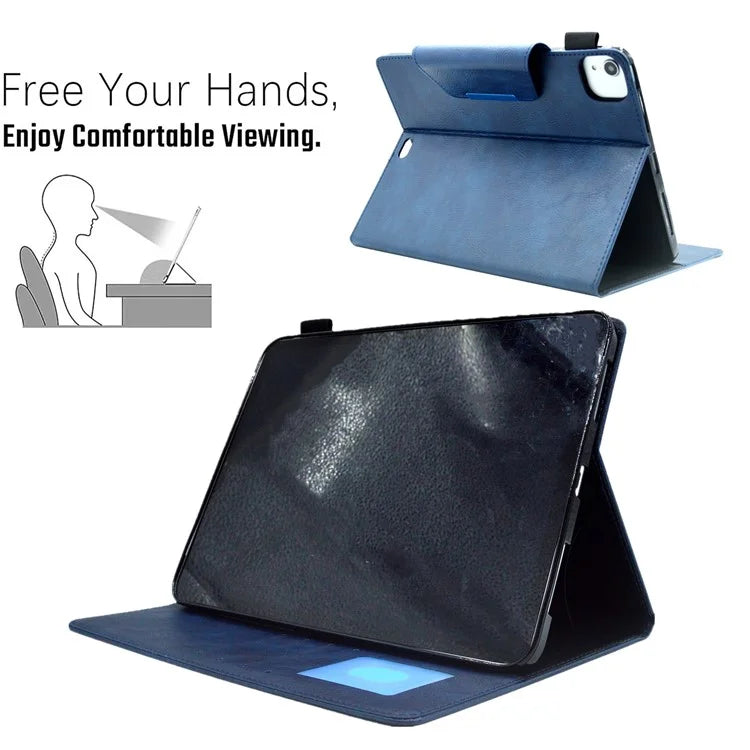 For iPad Pro 11 (2024) Case Magnetic Clasp PU Leather Smart Tablet Cover