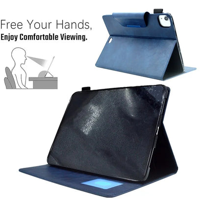 For iPad Pro 11 (2024) Case Magnetic Clasp PU Leather Smart Tablet Cover