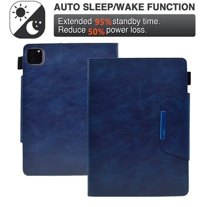 For iPad Pro 11 (2024) Case Magnetic Clasp PU Leather Smart Tablet Cover