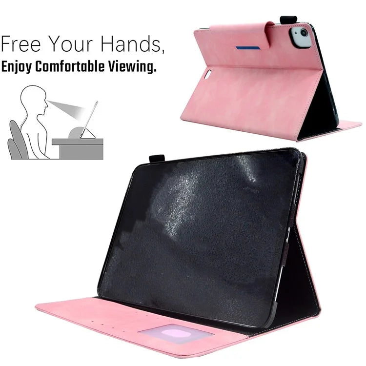 For iPad Pro 11 (2024) Case Magnetic Clasp PU Leather Smart Tablet Cover