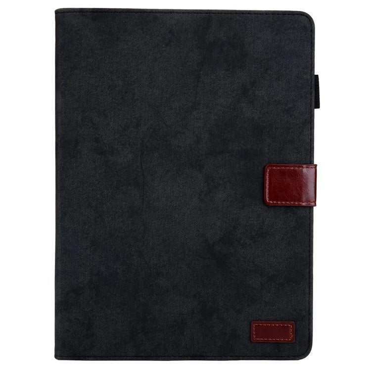 For iPad Pro 11 (2024) Case Cloth Texture PU Leather Tablet Cover with Auto Wake / Sleep