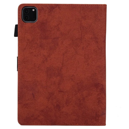 For iPad Pro 11 (2024) Case Cloth Texture PU Leather Tablet Cover with Auto Wake / Sleep