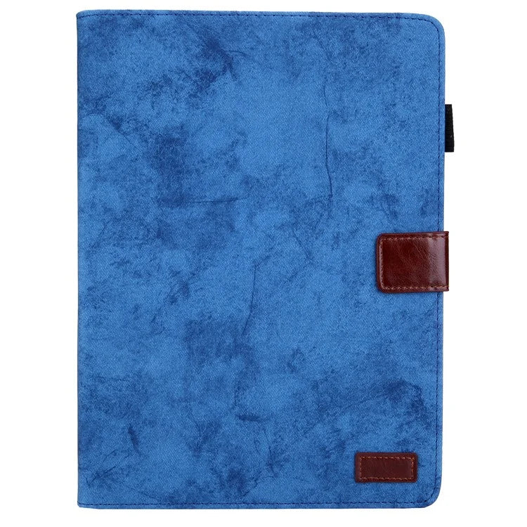 For iPad Pro 11 (2024) Case Cloth Texture PU Leather Tablet Cover with Auto Wake / Sleep