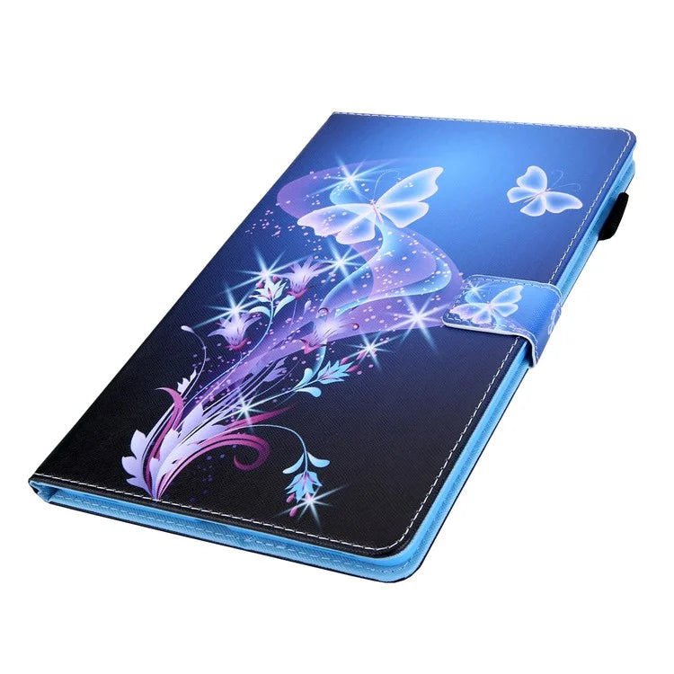 For iPad Pro 11 (2024) Case Pattern Printing Card Slots Leather Tablet Cover