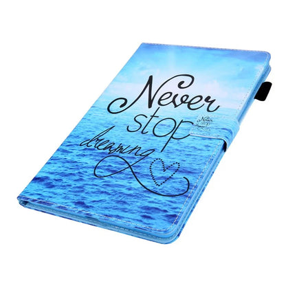 For iPad Pro 11 (2024) Case Pattern Printing Card Slots Leather Tablet Cover