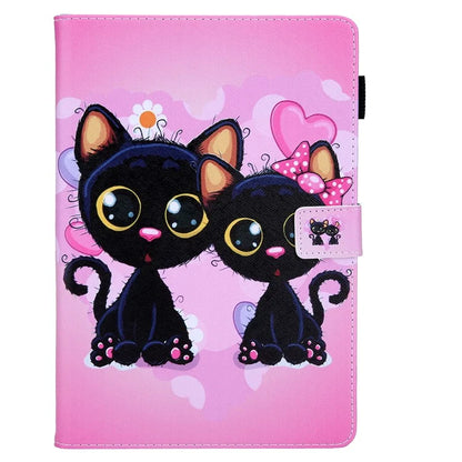 For iPad Pro 11 (2024) Case Pattern Printing Card Slots Leather Tablet Cover
