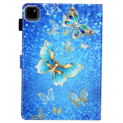 For iPad Pro 11 (2024) Case Pattern Printing Card Slots Leather Tablet Cover
