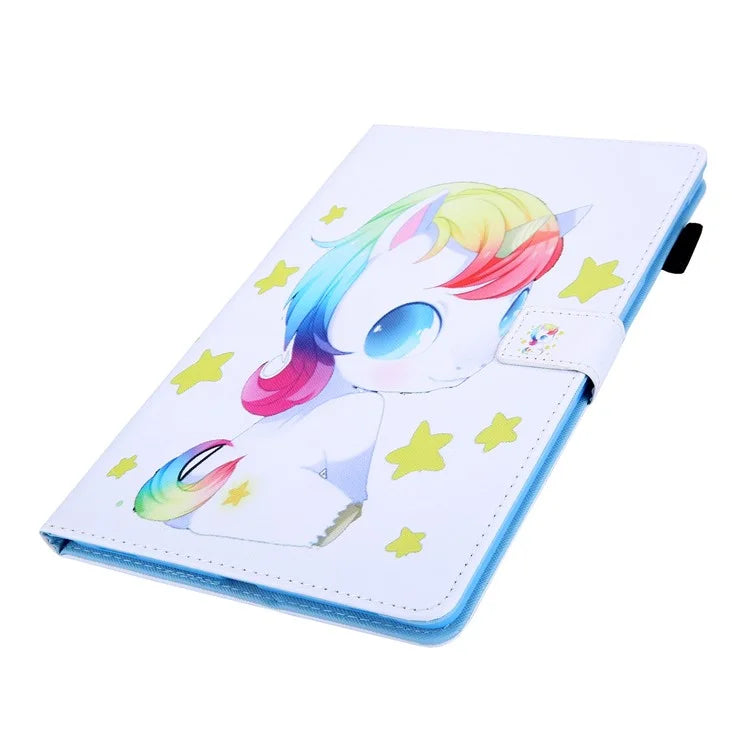 For iPad Pro 11 (2024) Case Pattern Printing Card Slots Leather Tablet Cover